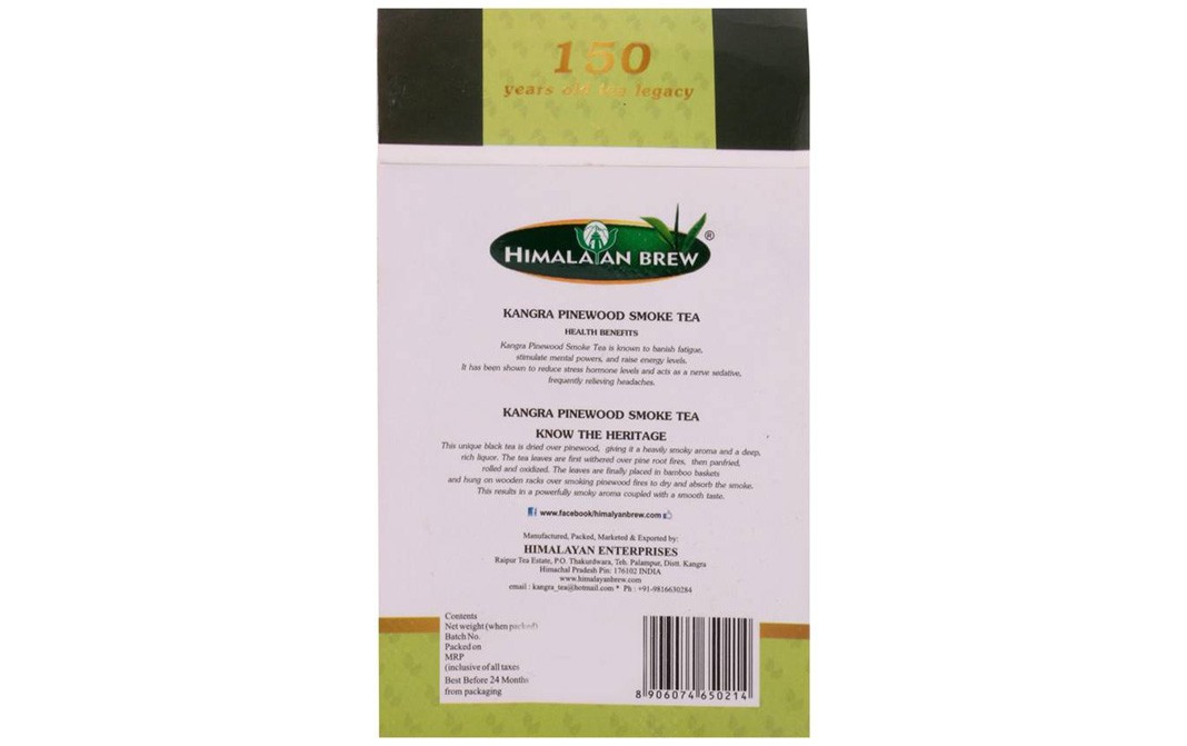 Himalayan Brew Kangra Pinewood Smoke Tea   Box  100 grams